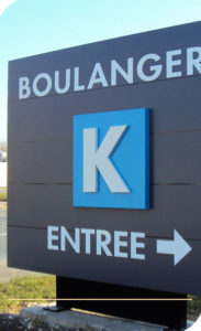 Totem signalétique Reims Epernay Marne 51